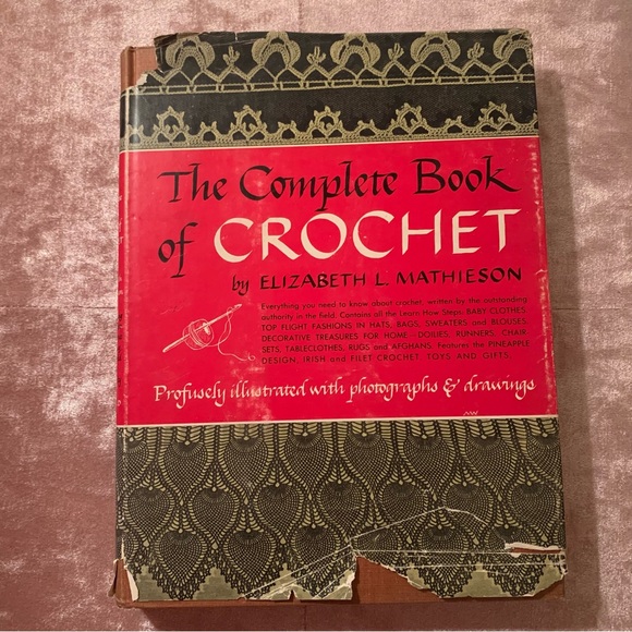 Two Vintage Antique Crochet Books 1946, 1959, The Complete Book of Crochet - Picture 6 of 10